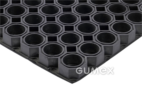 Rohož OCTOMAT HEAVY, hrúbka 23mm, 600x785mm, veľkosť otvorov 15x20mm, 70°ShA, pevnosť 4,5MPa, SBR, -30°C/+70°C